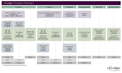 Ludger Products Flowchart